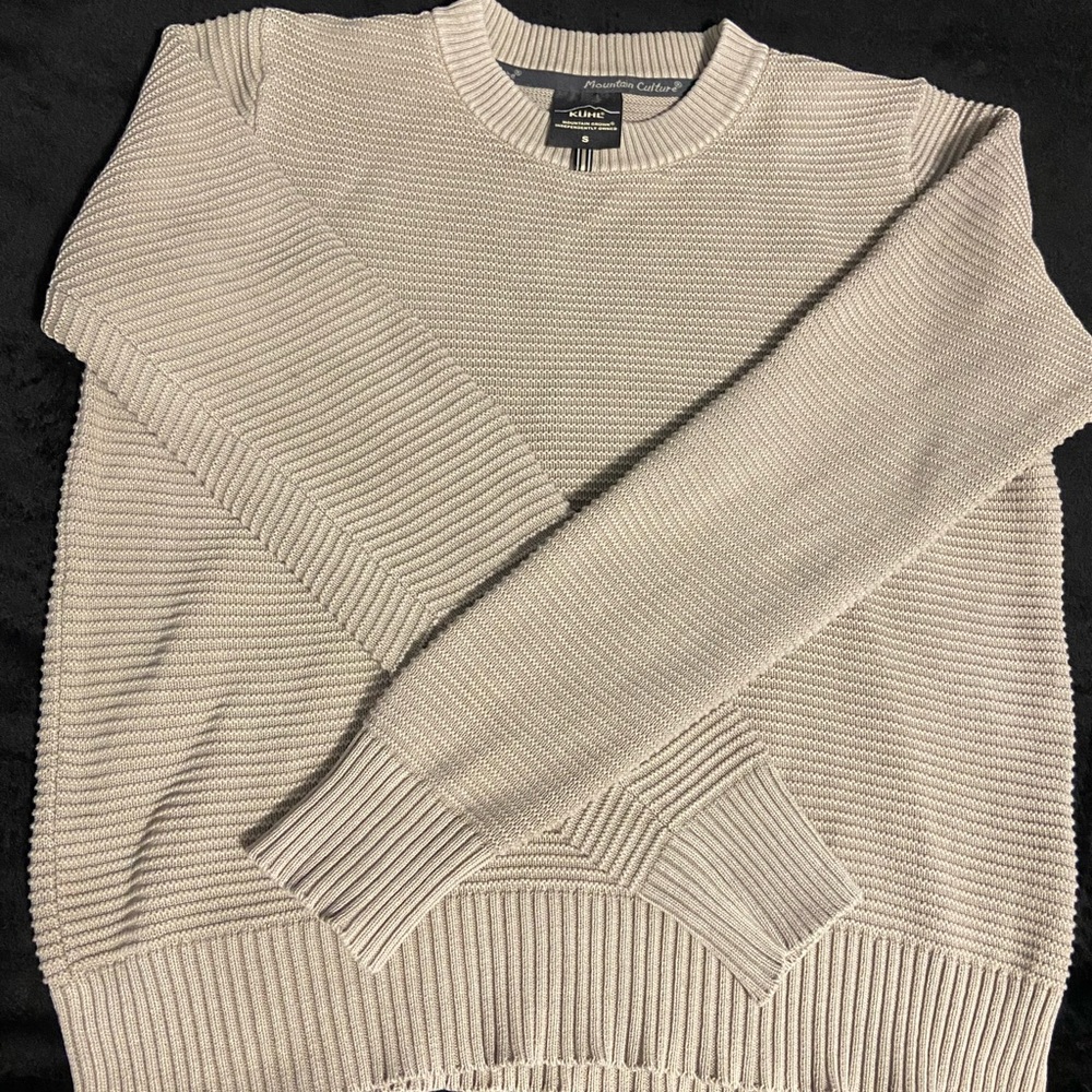 Kuhl Women's Beige Crewneck Sweater